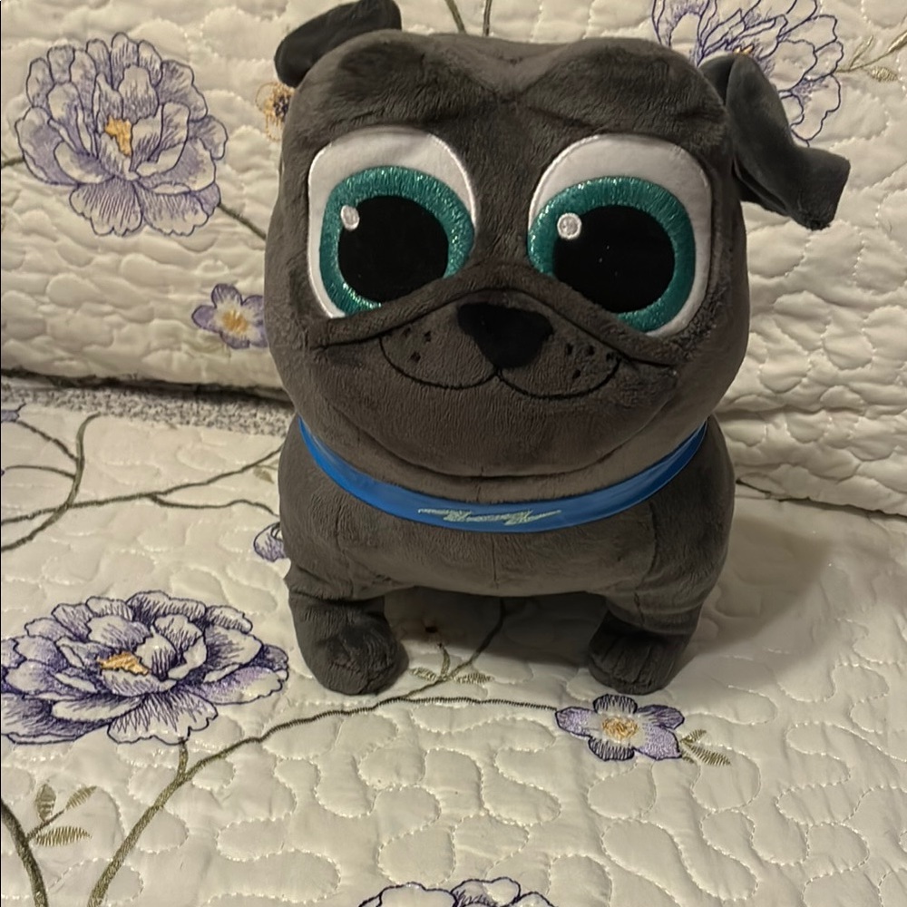 Disney Gray and Blue Plush Dog Toy-Bingo from puppy pals.